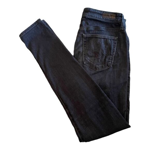 AG Adriano Goldschmied Willow Skinny Jeans – Black, 29R, Pre-Loved - Picture 15 of 16